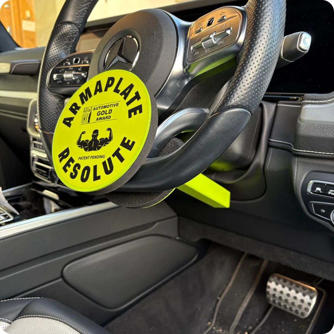 Resolute Compact fitted in a Mercedes