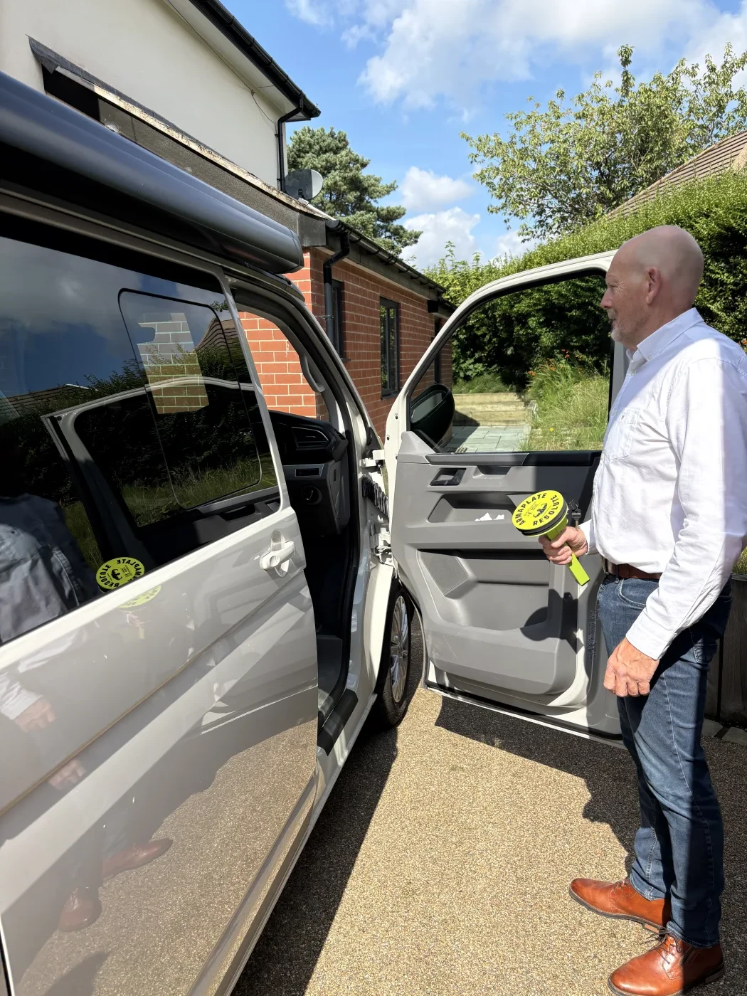 Resolute Compact being fitted to a VW campervan