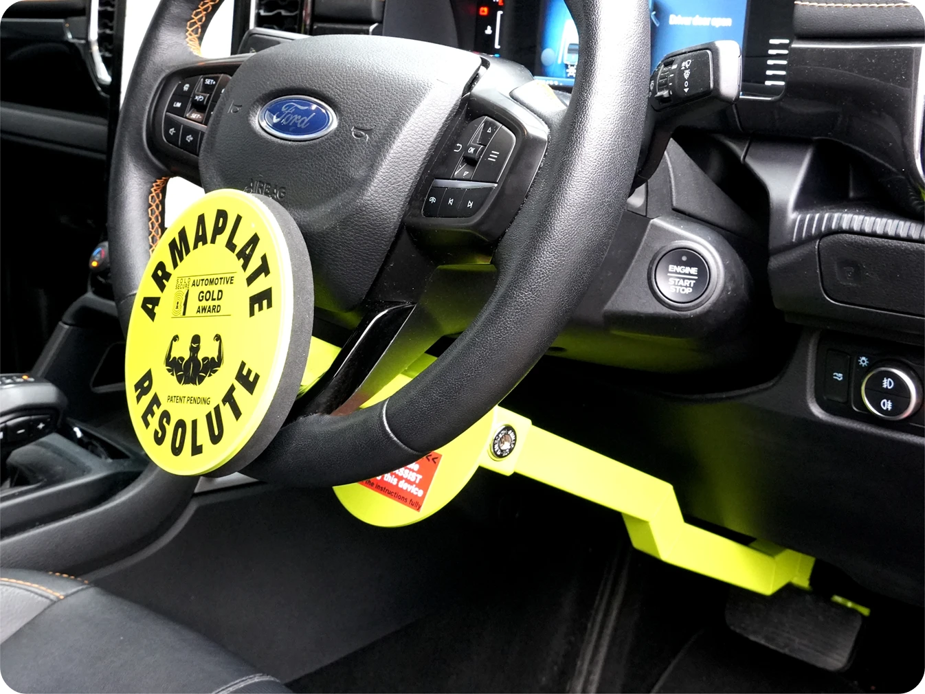 Resolute Gold fitted to a steering wheel